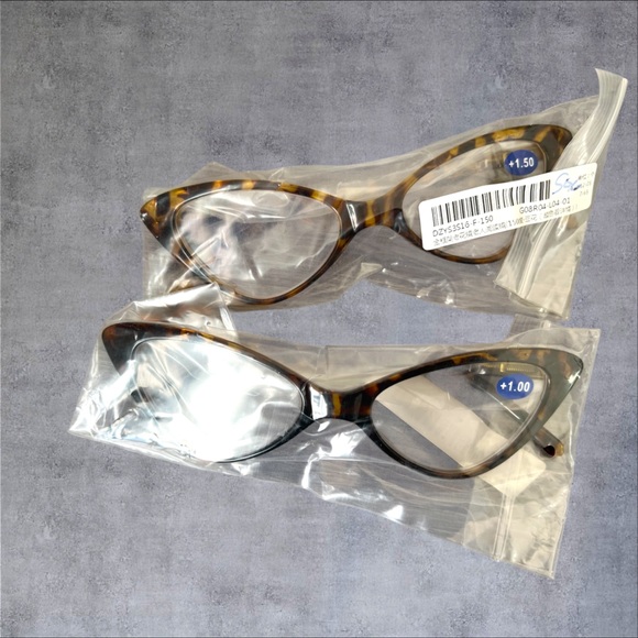 Brown Cats eye reading glasses multiple strength - Picture 5 of 5